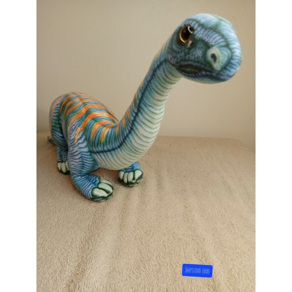 Blue Dinosaur Plush Stuffed Animal Toy 24” Brachiosaurus Brontosaurus Long Neck - Picture 1 of 4